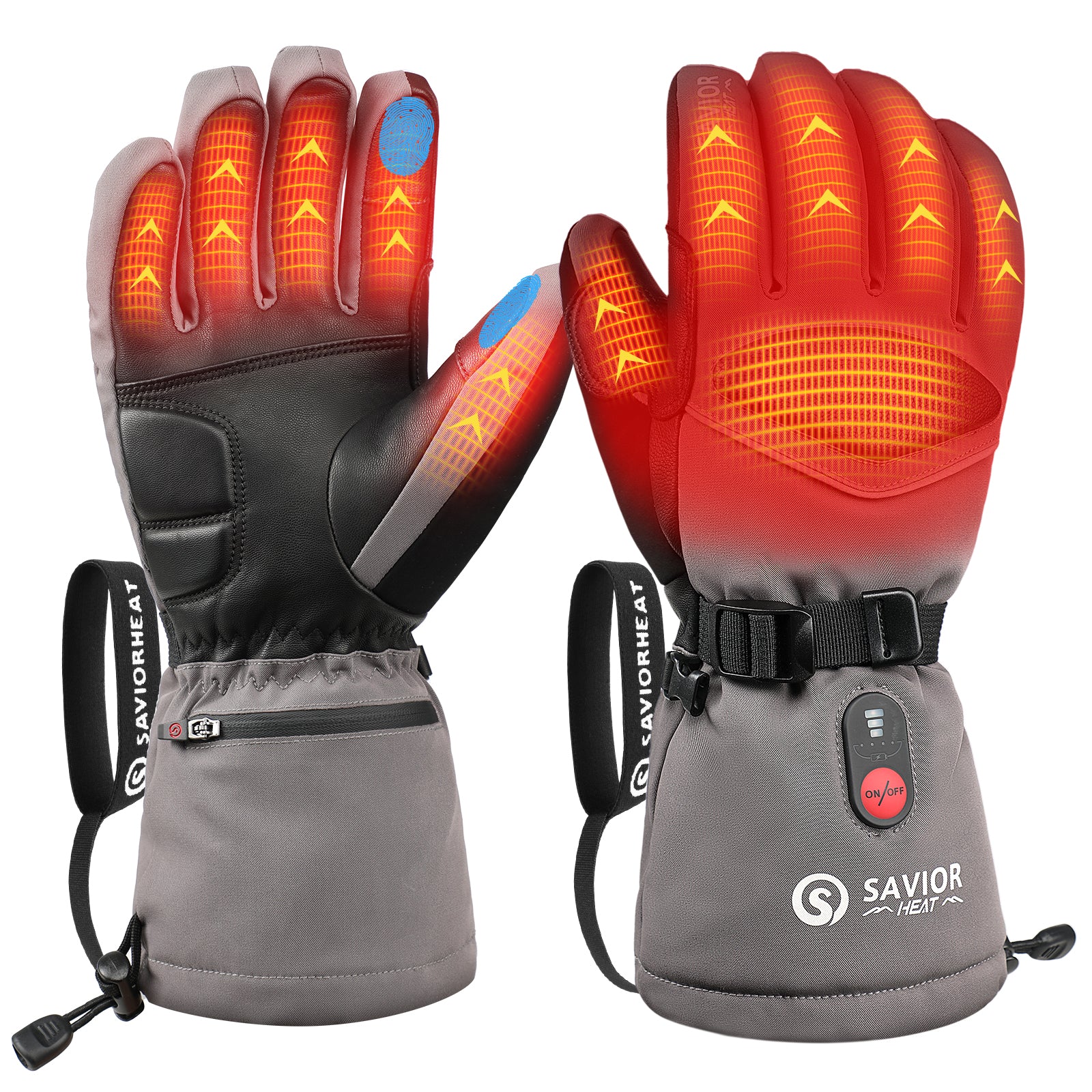SKGU04FS Heated Ski Gloves – Waterproof Battery Heated Gloves