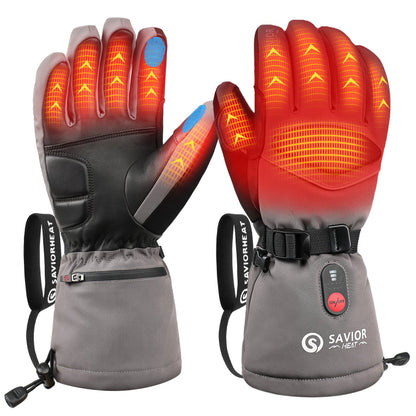 Best ski heated gloves SKGU04FS waterproof battery heated for skiing and snowboarding – Savior Heat distributor heated ski gloves brand agent wholesale