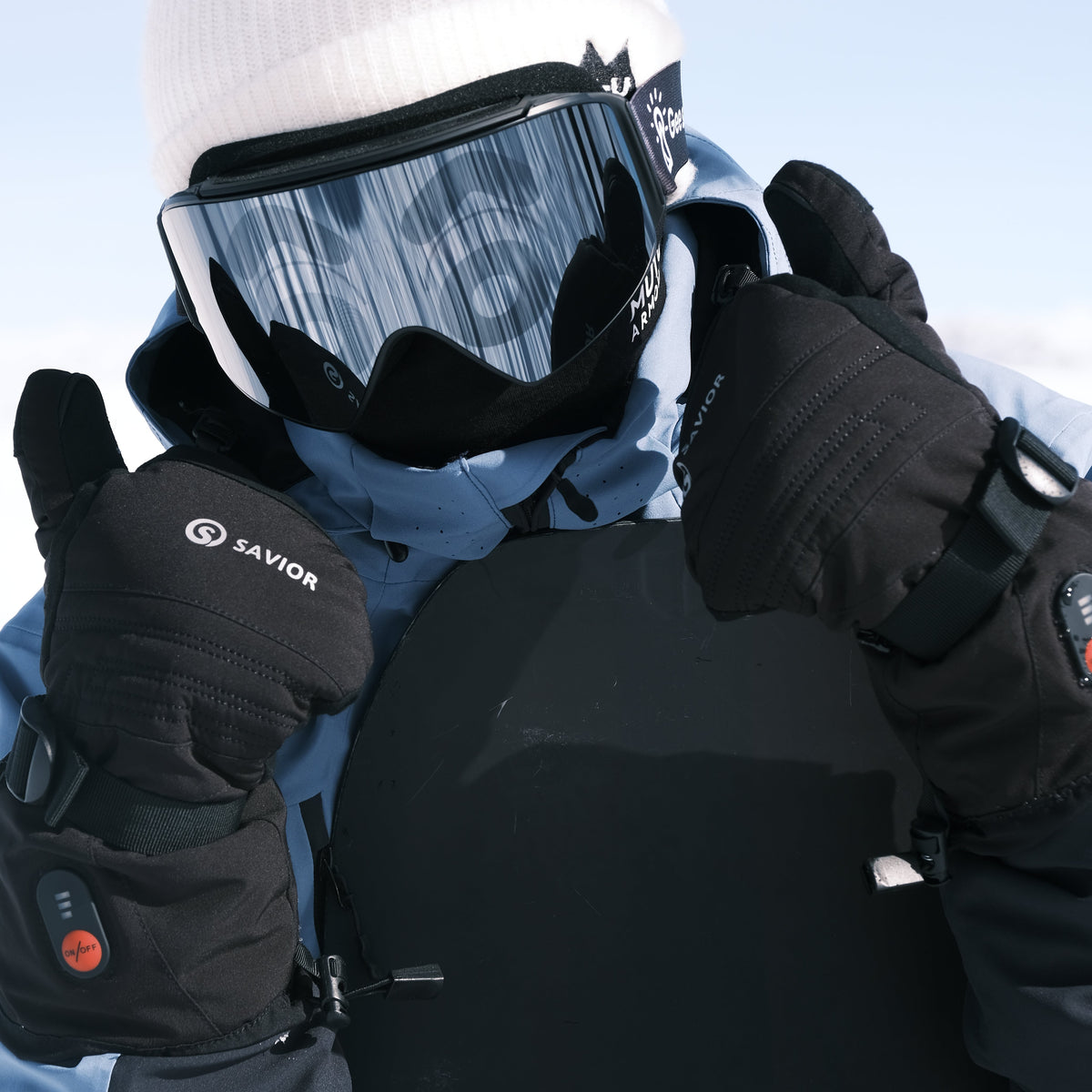 heated ski gloves for winter snowboarding with adjustable temperature control