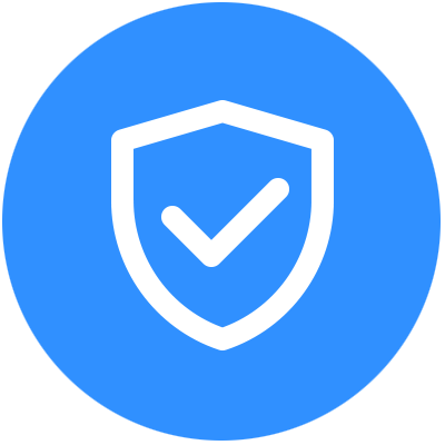 Shield checkmark icon symbolizing security, protection, and verified reliability.