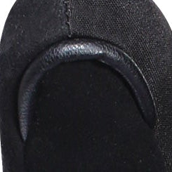 Reinforced touchscreen thumb detail showing the curved leather patch for improved sensitivity and durability.