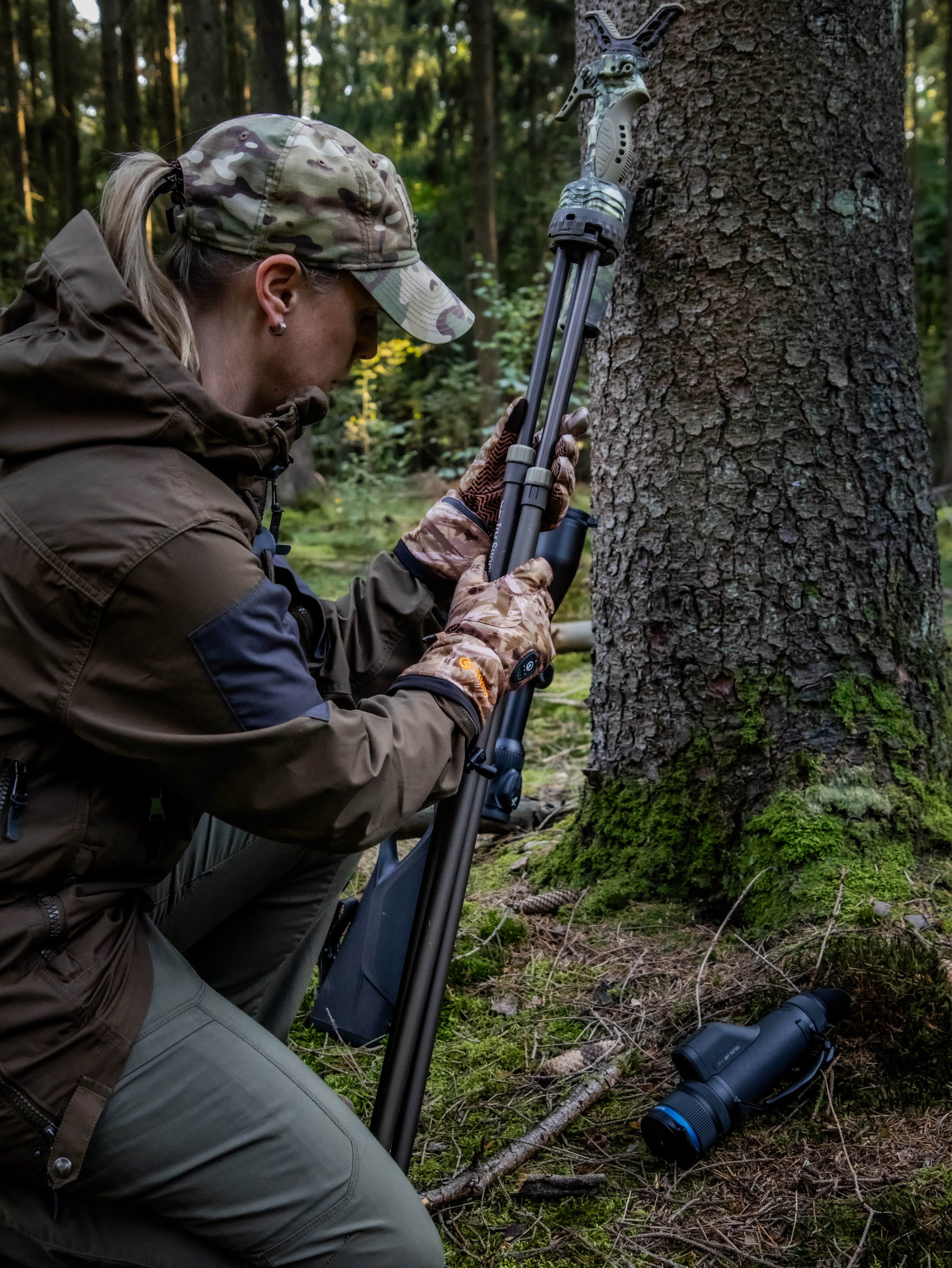 warm hands outdoors in cold weather