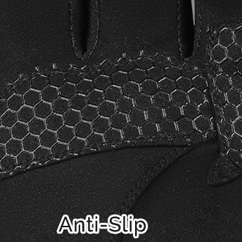 Close-up of the glove’s honeycomb anti-slip palm design for a secure grip during riding.