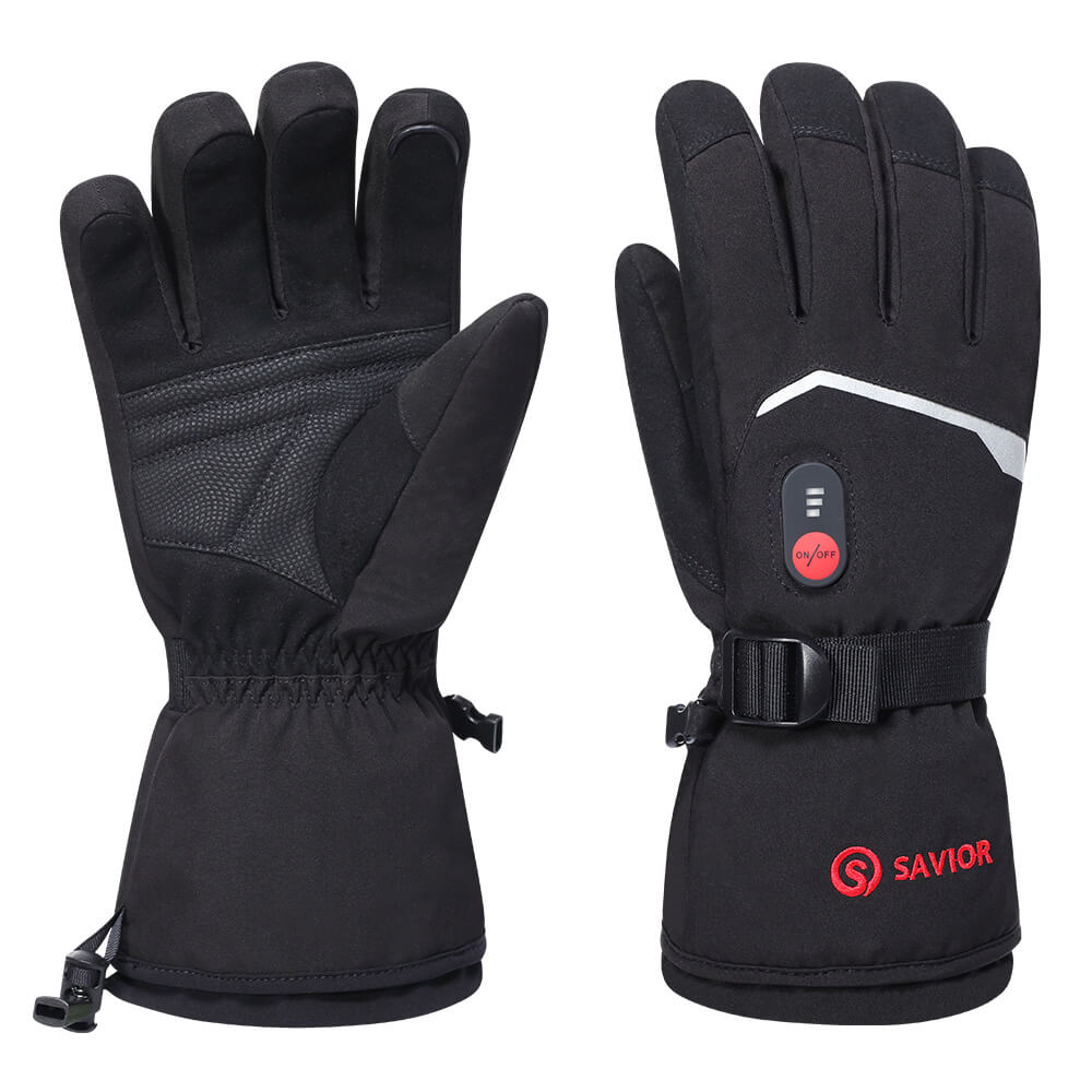 SAVIOR S66B battery heated gloves with temperature control, waterproof winter gloves for skiing and outdoor activities