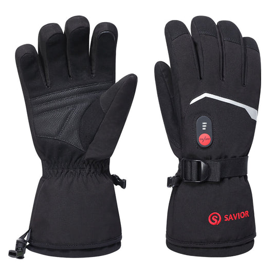 SAVIOR S66B battery heated gloves with temperature control, waterproof winter gloves for skiing and outdoor activities