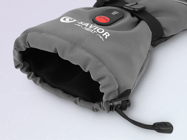 Best heated ski gloves with battery power - SAVIOR premium winter gloves featuring adjustable temperature control
